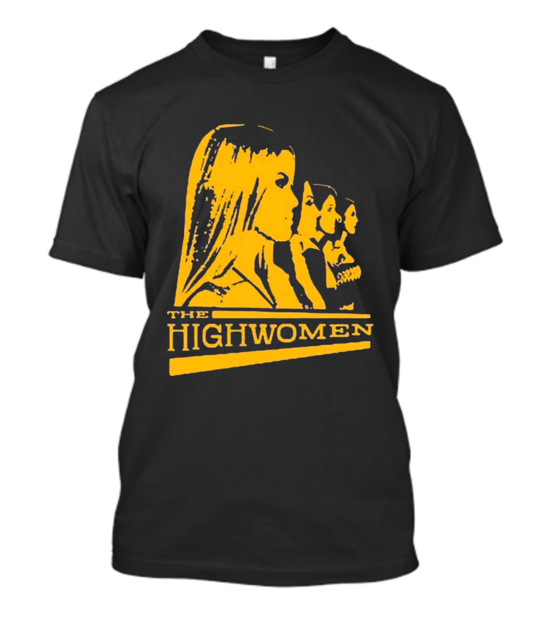 The Highwomen 2026 Group Profile Logo In Bold Yellow T-Shirt