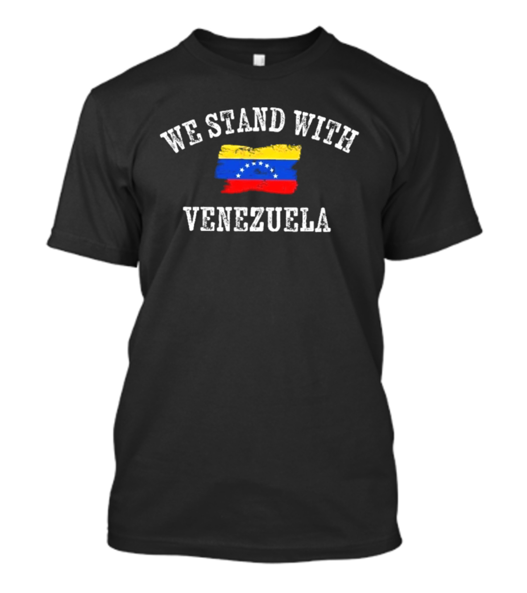We Stand With Venezuela Flag Support T-Shirt