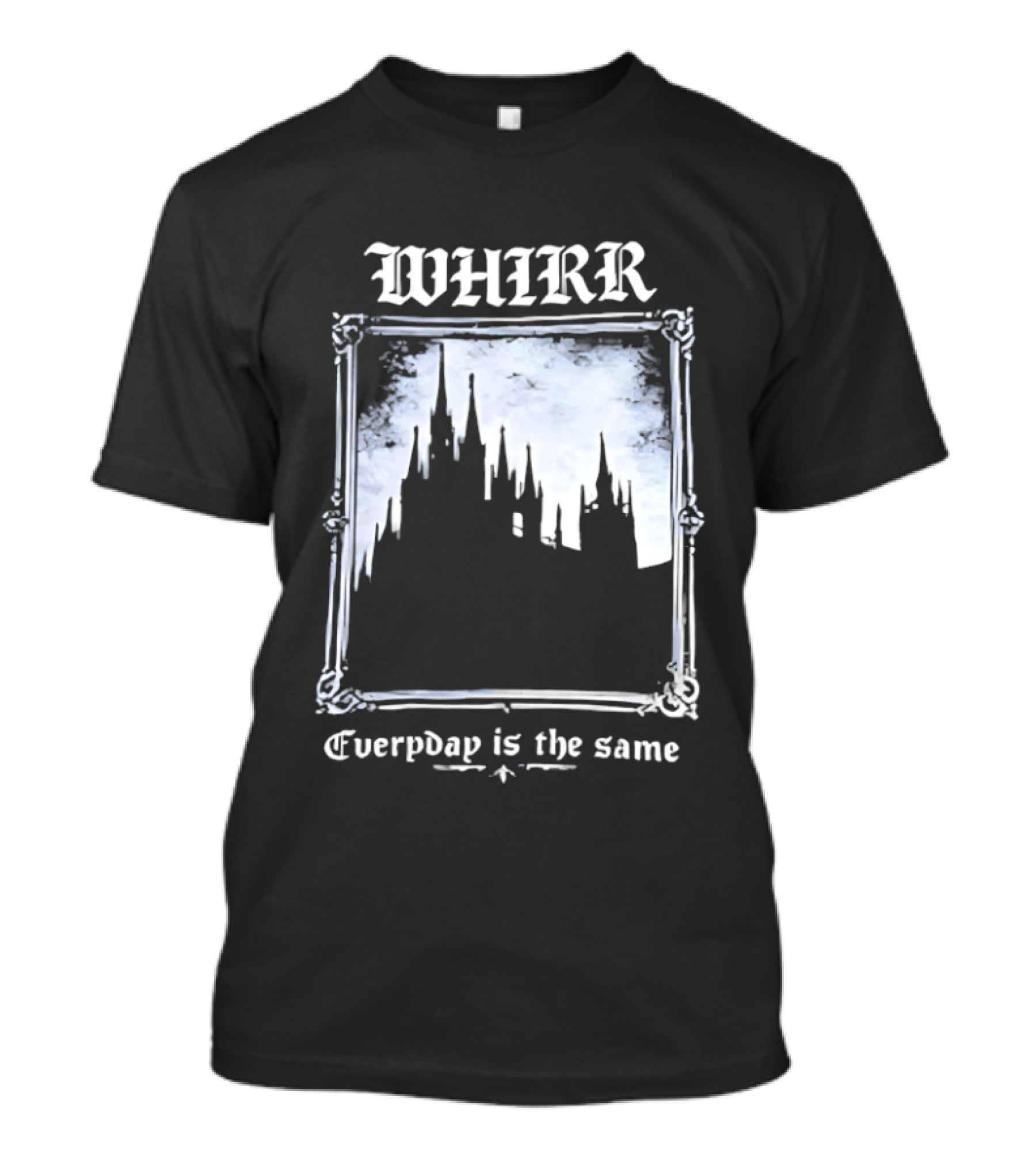 WHIRR Everyday Is The Same Gothic Castle Scene T-Shirt