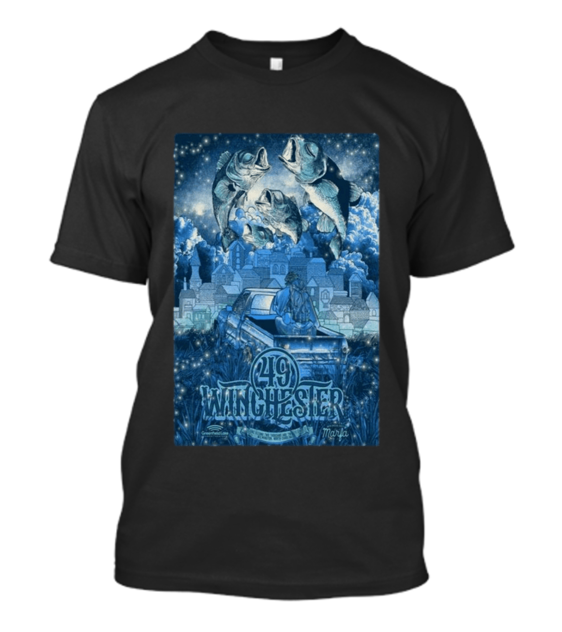 49 Winchester Concert June 02 2026 Wilmington NC Marfa T-Shirt