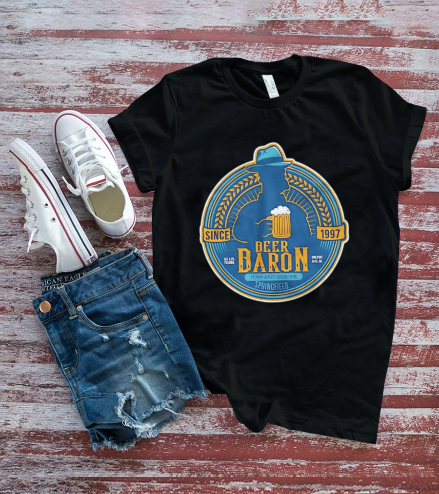 Beer Baron Since 1997 Premium Quality Homebrewing Springfield T-Shirt