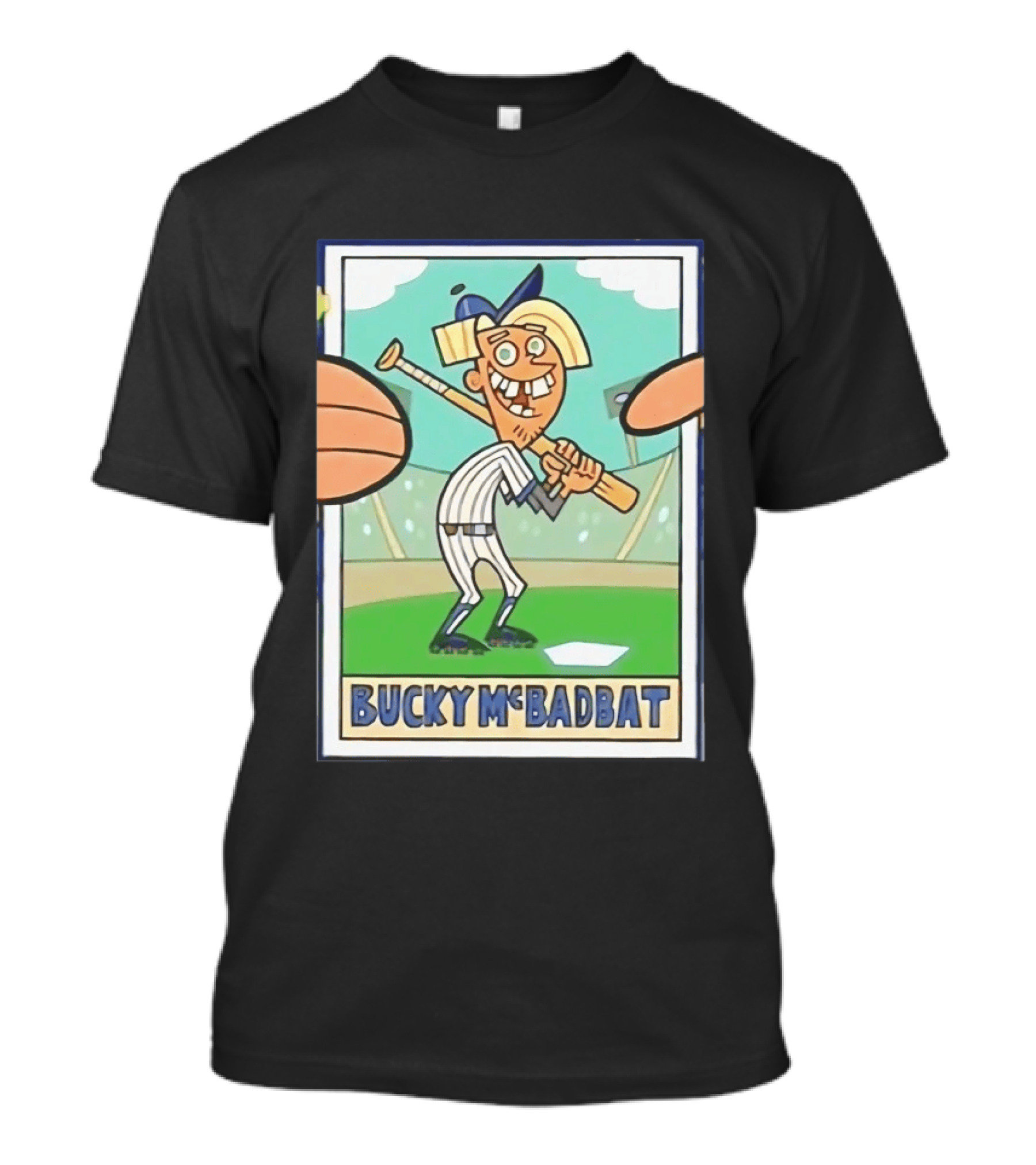 Bucky McBadbat Baseball Card The Fairly OddParents Trading Cards T-Shirt