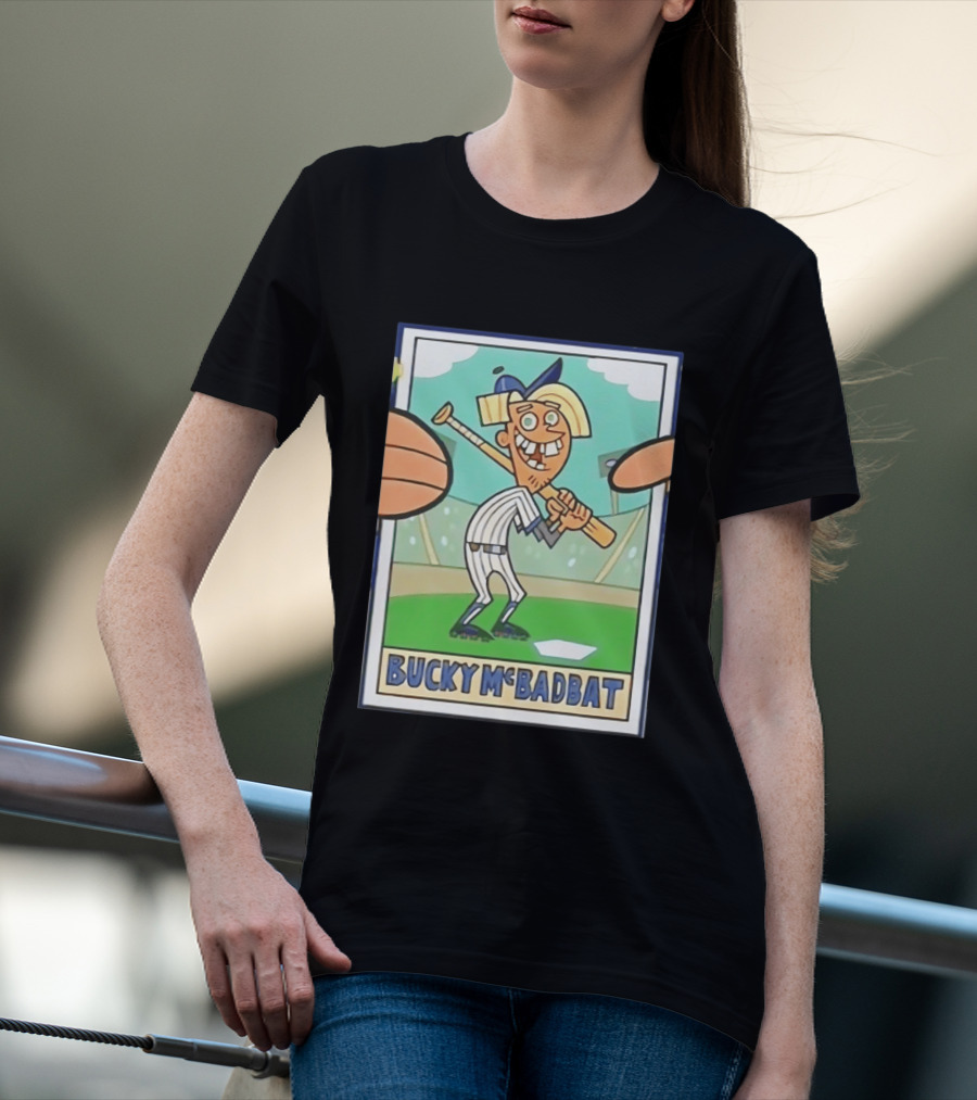 Bucky McBadbat Baseball Card The Fairly OddParents Trading Cards T-Shirt