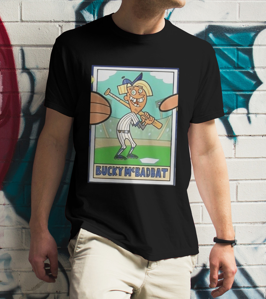 Bucky McBadbat Baseball Card The Fairly OddParents Trading Cards T-Shirt