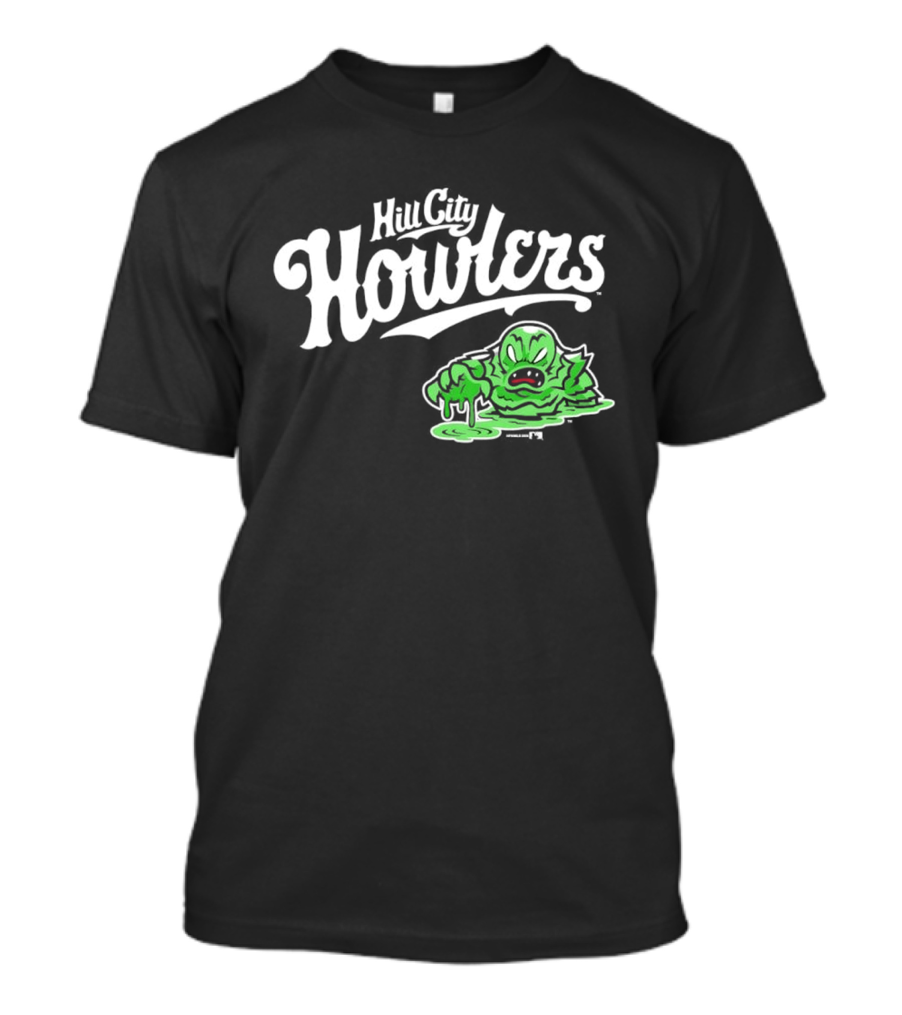 Hill City Howlers Swamp Monster Green Creature T-Shirt