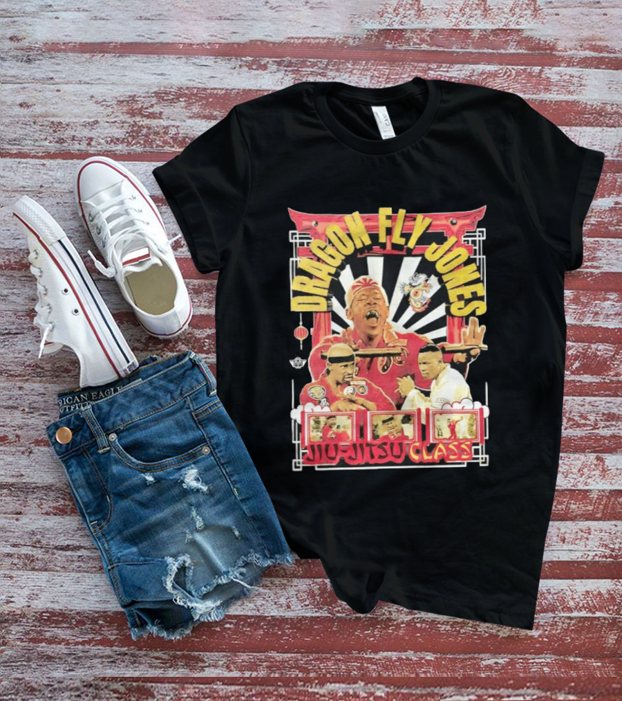 Dragon Fly Jones Jiu Jitsu Class Martial Arts Comedy 90s T-Shirt