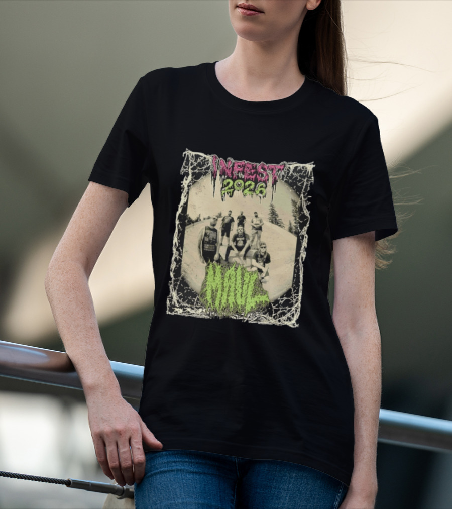 Infest 2026 Maul Old School Death Metal Band Vintage Aesthetic T-Shirt