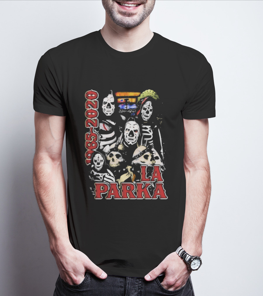 La Parka 1965 2020 Lucha Libre AAA Wrestling Skeleton Warriors T-Shirt