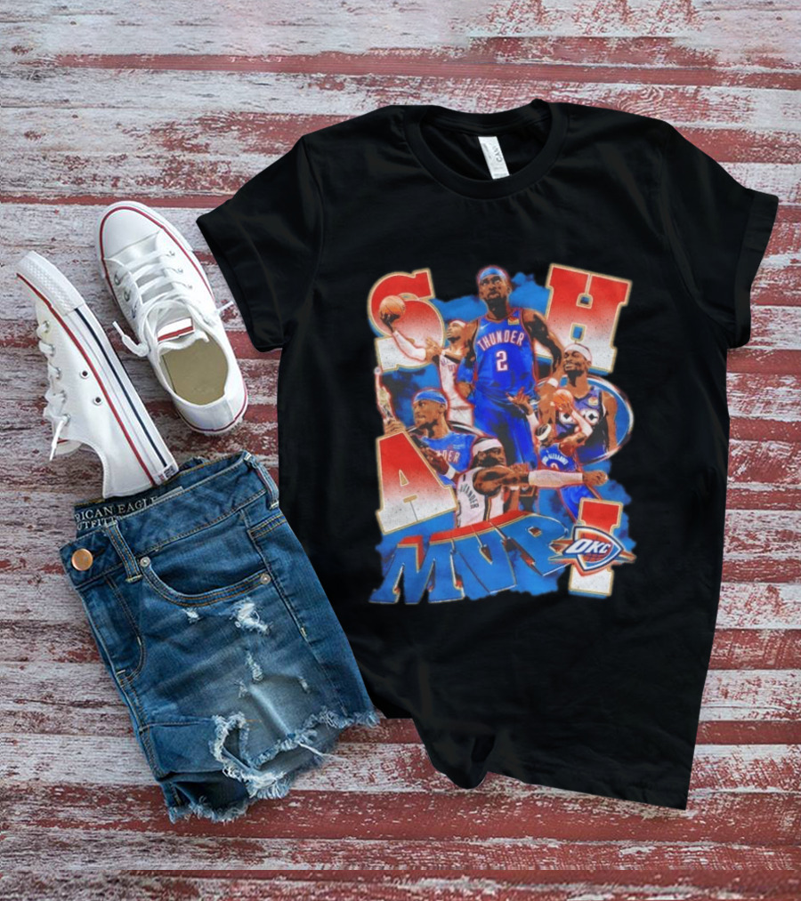 Oklahoma City Thunder Shai Gilgeous Alexander MVP Basketball NBA OKC T-Shirt