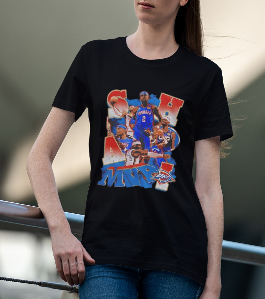 Oklahoma City Thunder Shai Gilgeous Alexander MVP Basketball NBA OKC T-Shirt