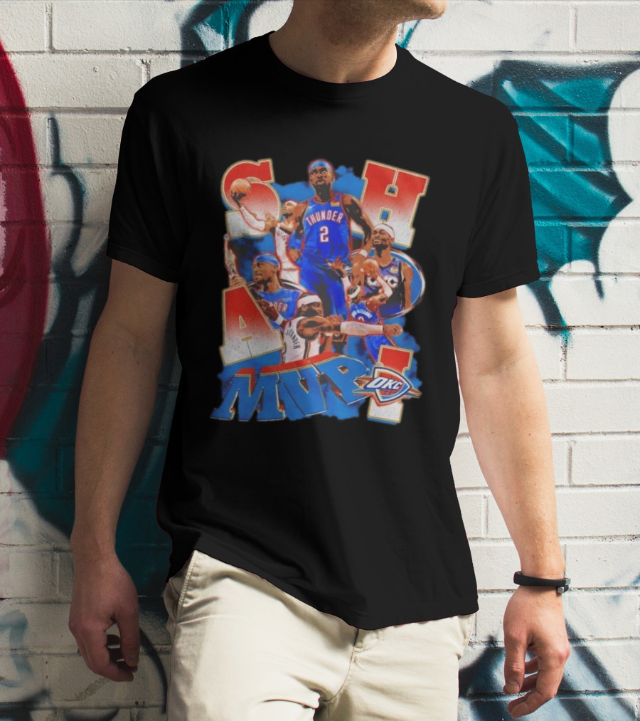 Oklahoma City Thunder Shai Gilgeous Alexander MVP Basketball NBA OKC T-Shirt