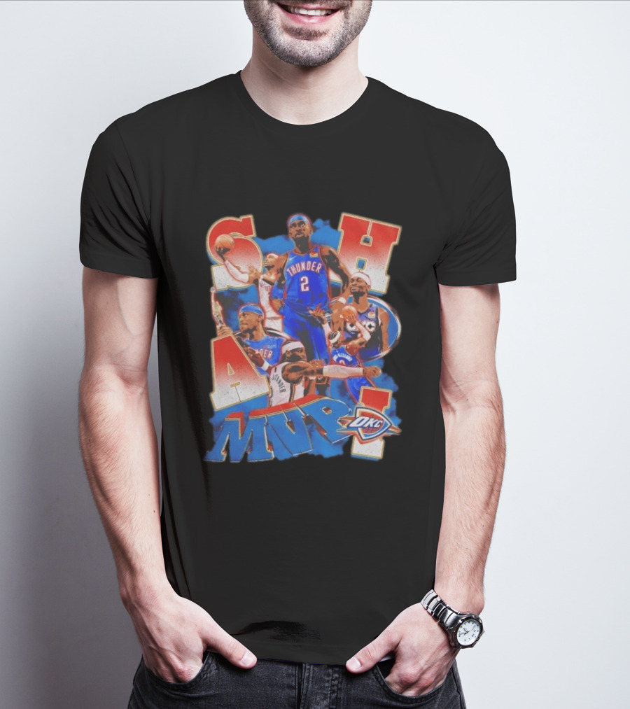 Oklahoma City Thunder Shai Gilgeous Alexander MVP Basketball NBA OKC T-Shirt