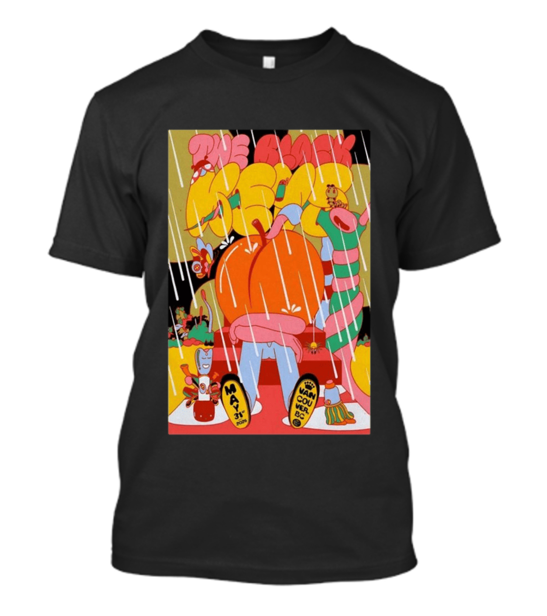 The Black Keys Vancouver May 31 2026 Concert Psychedelic Rain T-Shirt