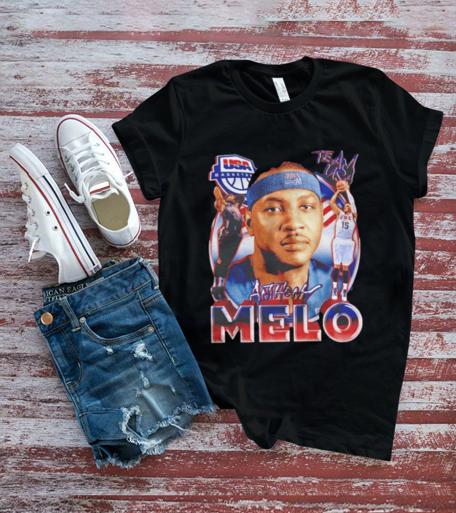 USA Basketball Team Anthony Melo Carmelo Anthony Player Team USA T-Shirt