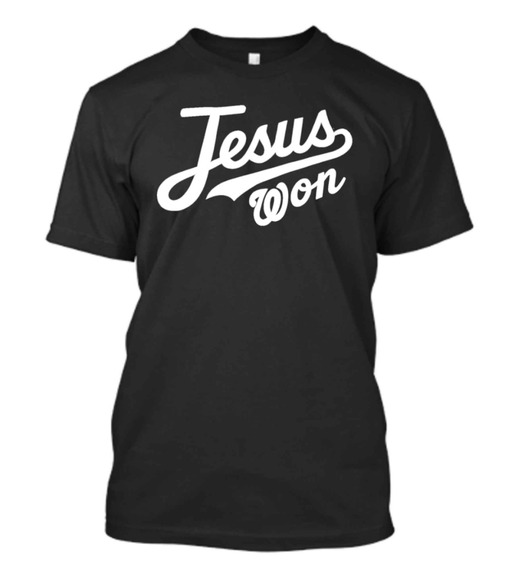 Washington Nationals Jesus Won Baseball Script T-Shirt