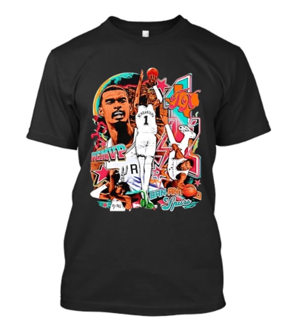 Wembanyama WEMVP San Antonio Spurs Basketball Action TX T-Shirt