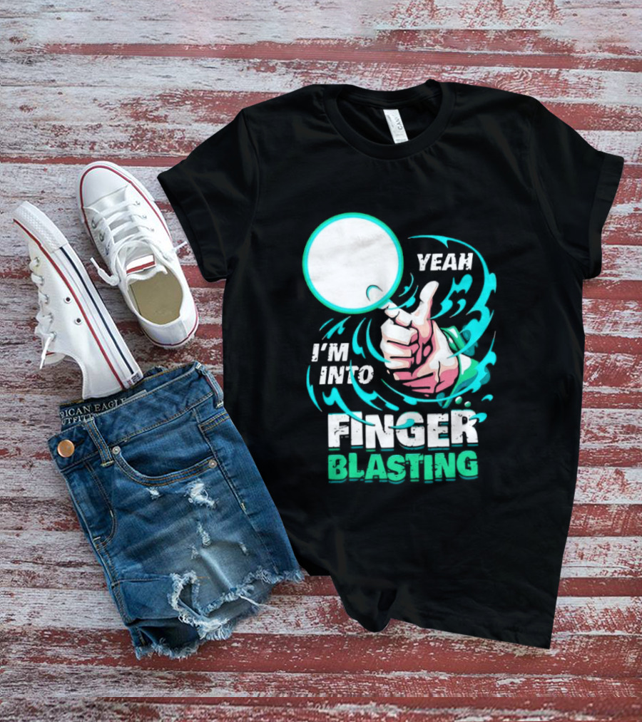 Yeah I Am Into Finger Blasting Cartoon Thumbs Up Spiral T-Shirt