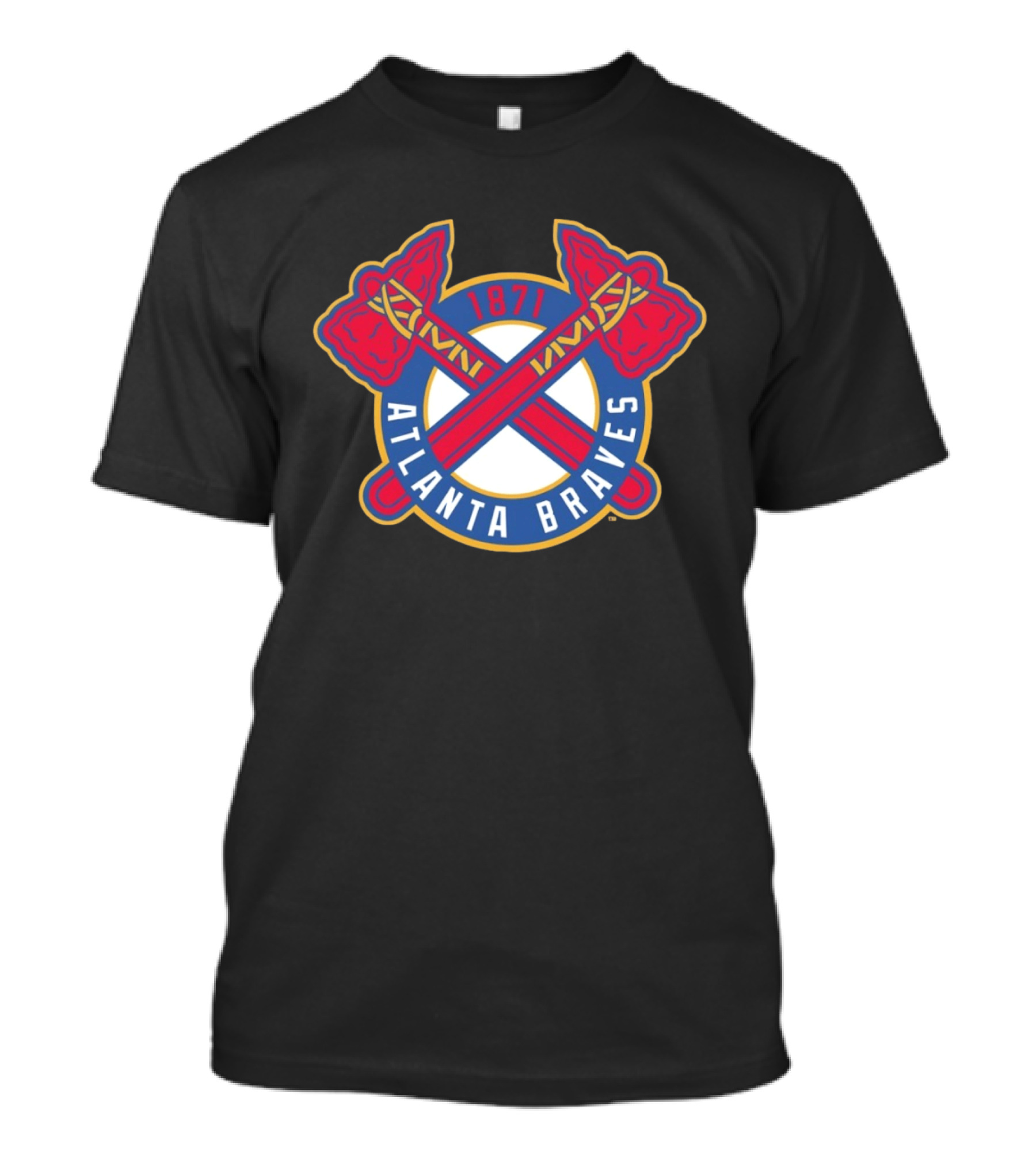 Atlanta Braves MLB 1871 Cross Tomahawk T-Shirt