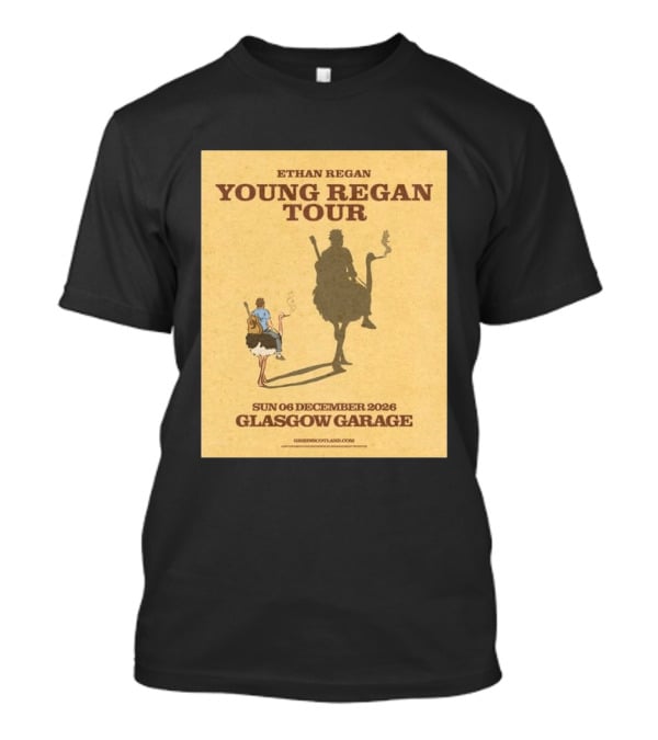 Ethan Regan Young Regan Tour December 2026 Glasgow Garage T-Shirt