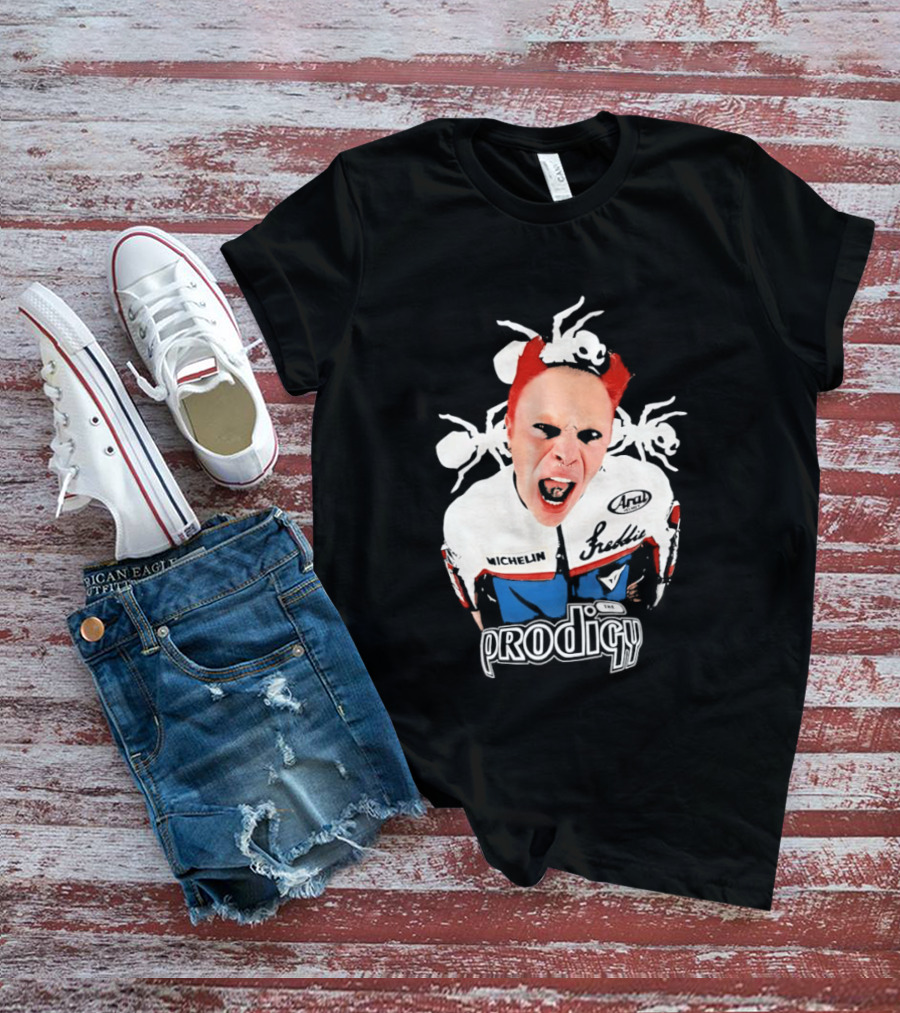 Keith Flint The Prodigy Michelin Arai Electronic Music Band Concert T-Shirt