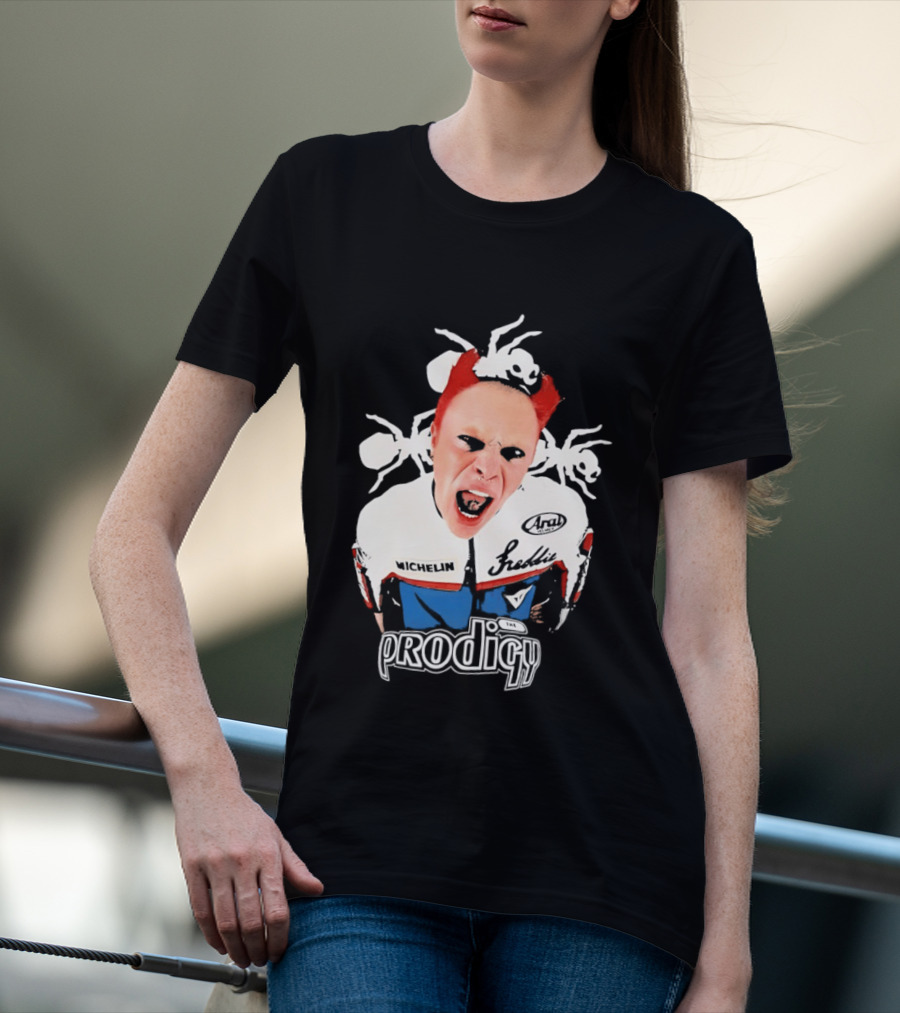 Keith Flint The Prodigy Michelin Arai Electronic Music Band Concert T-Shirt