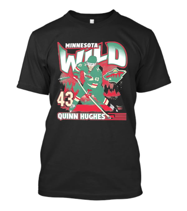 Minnesota Wild Quinn Hughes 43 Hockey Team Player Number T-Shirt