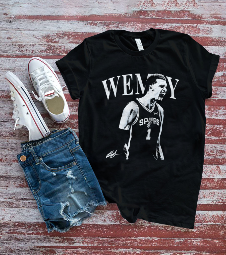 Wemby Victor Wembanyama Spurs 1 Celebration NBA Basketball T-Shirt