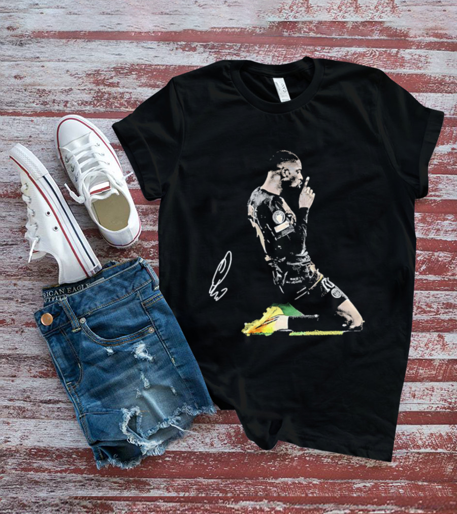 Paris Saint Germain Ousmane Dembele Celebration On One Knee T-Shirt