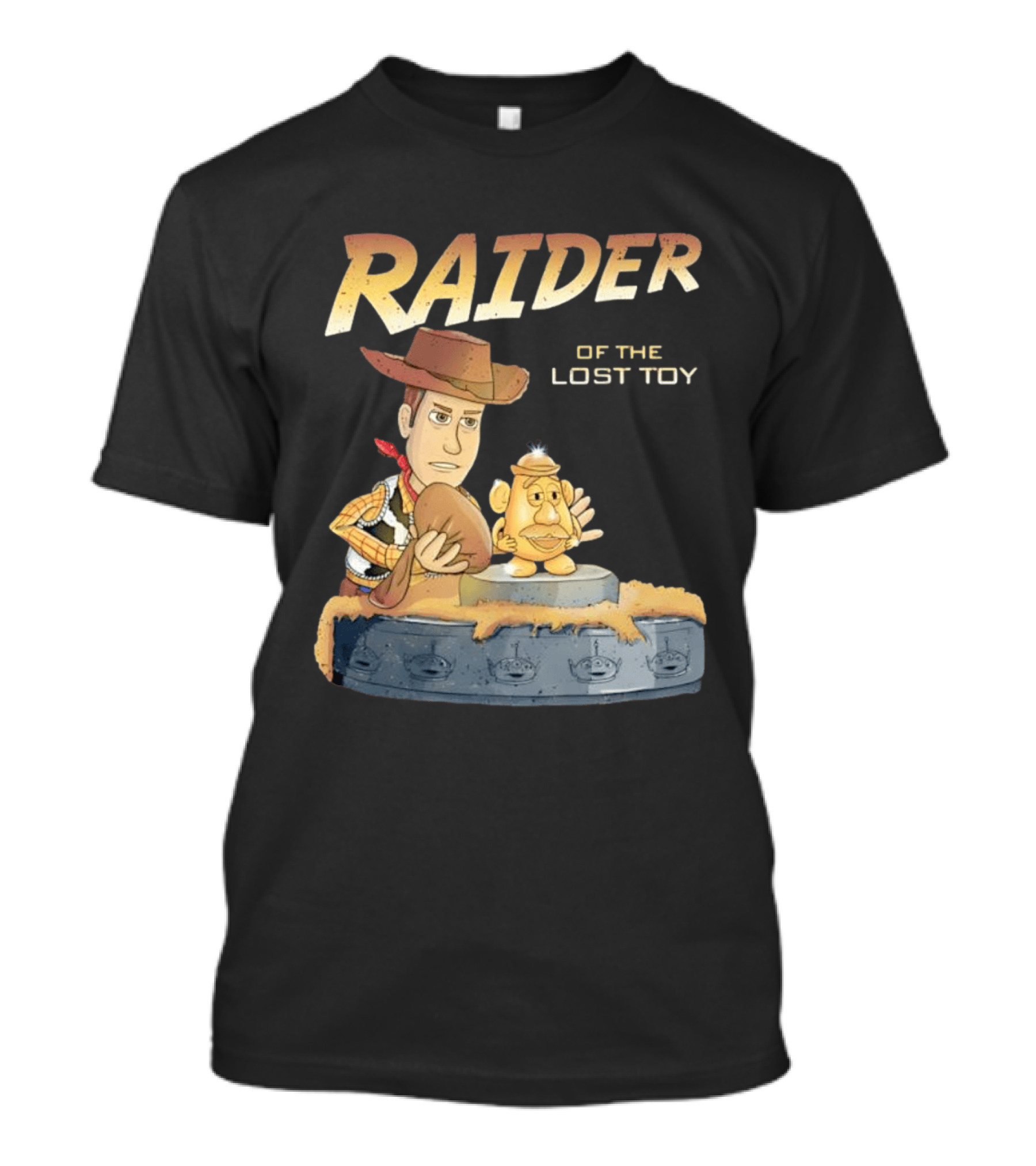 Raiders Toy Story Woody Mr Potato Head Lost Toy T-Shirt