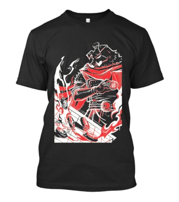 Technoblade Of War Gamer Tribute Epic Medieval Style Scarf And Flames T-Shirt