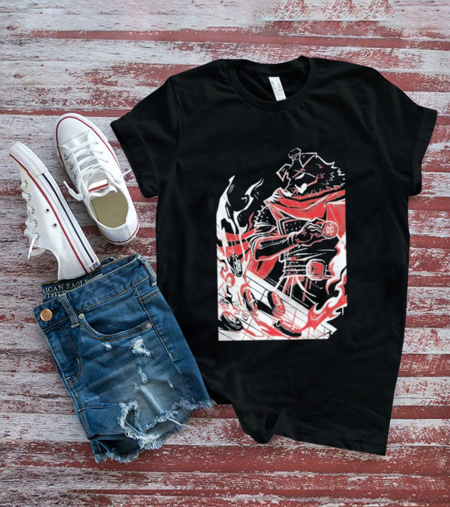 Technoblade Of War Gamer Tribute Epic Medieval Style Scarf And Flames T-Shirt