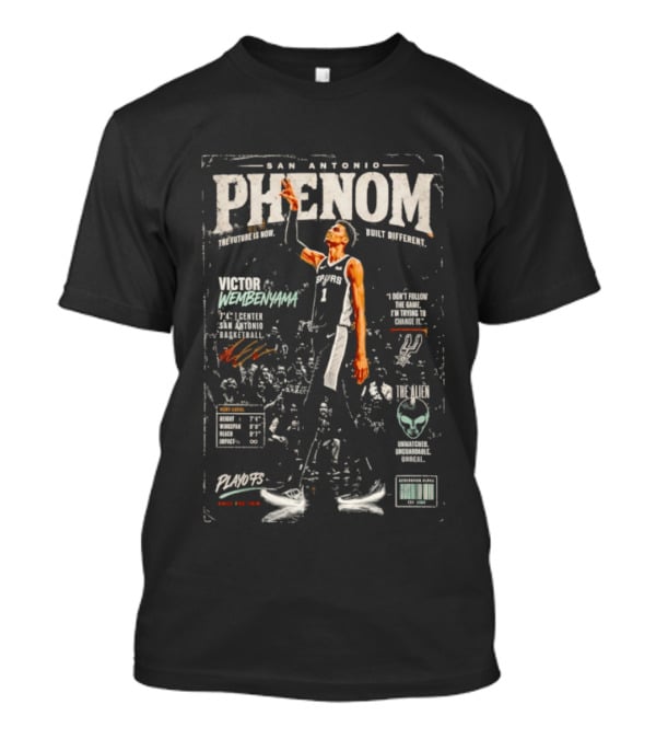 San Antonio Phenom Victor Wembanyama Next Prodigy Basketball Alien UFO Spurs T-Shirt