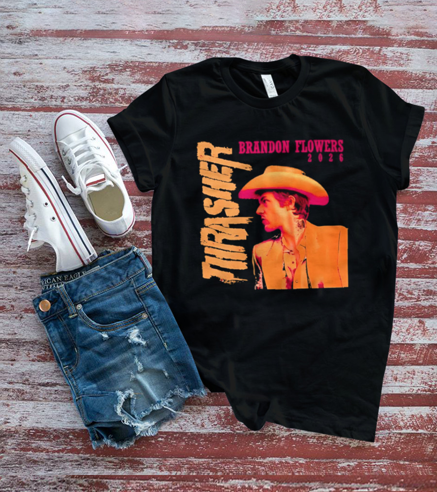 Brandon Flowers Thrasher 2026 Cowboy T-Shirt