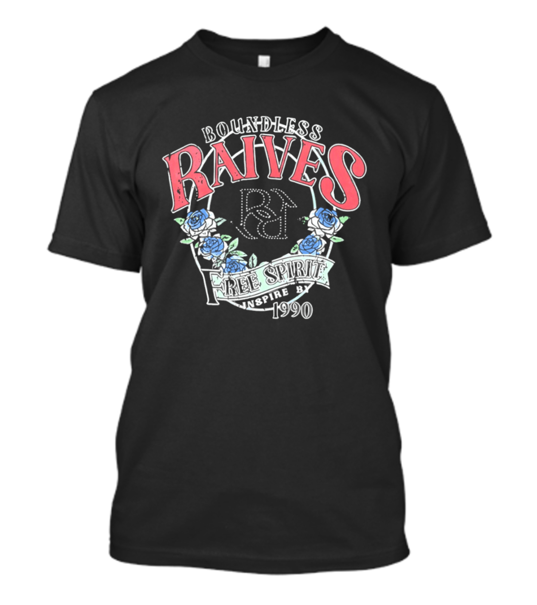 Boundless Raives Free Spirit Westie 1990 Flower Aesthetic Rose T-Shirt