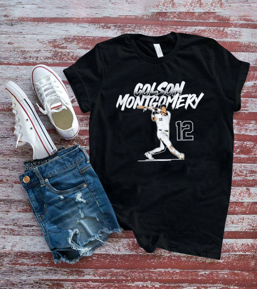 Colson Montgomery Chicago White Sox Slugger Swing 12 T-Shirt