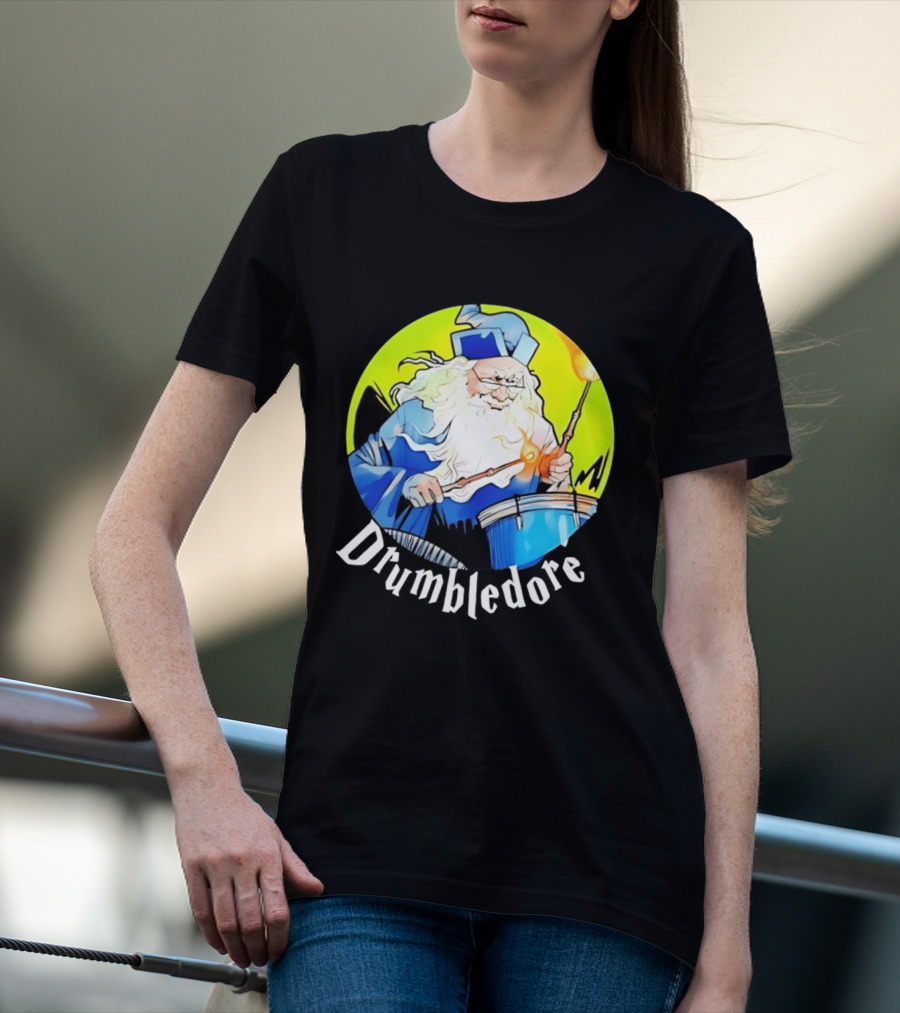 Drumbledore Wizards Percussionist Fantasy Magic T-Shirt
