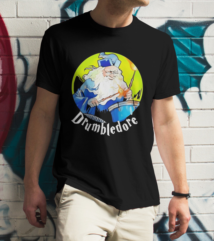 Drumbledore Wizards Percussionist Fantasy Magic T-Shirt