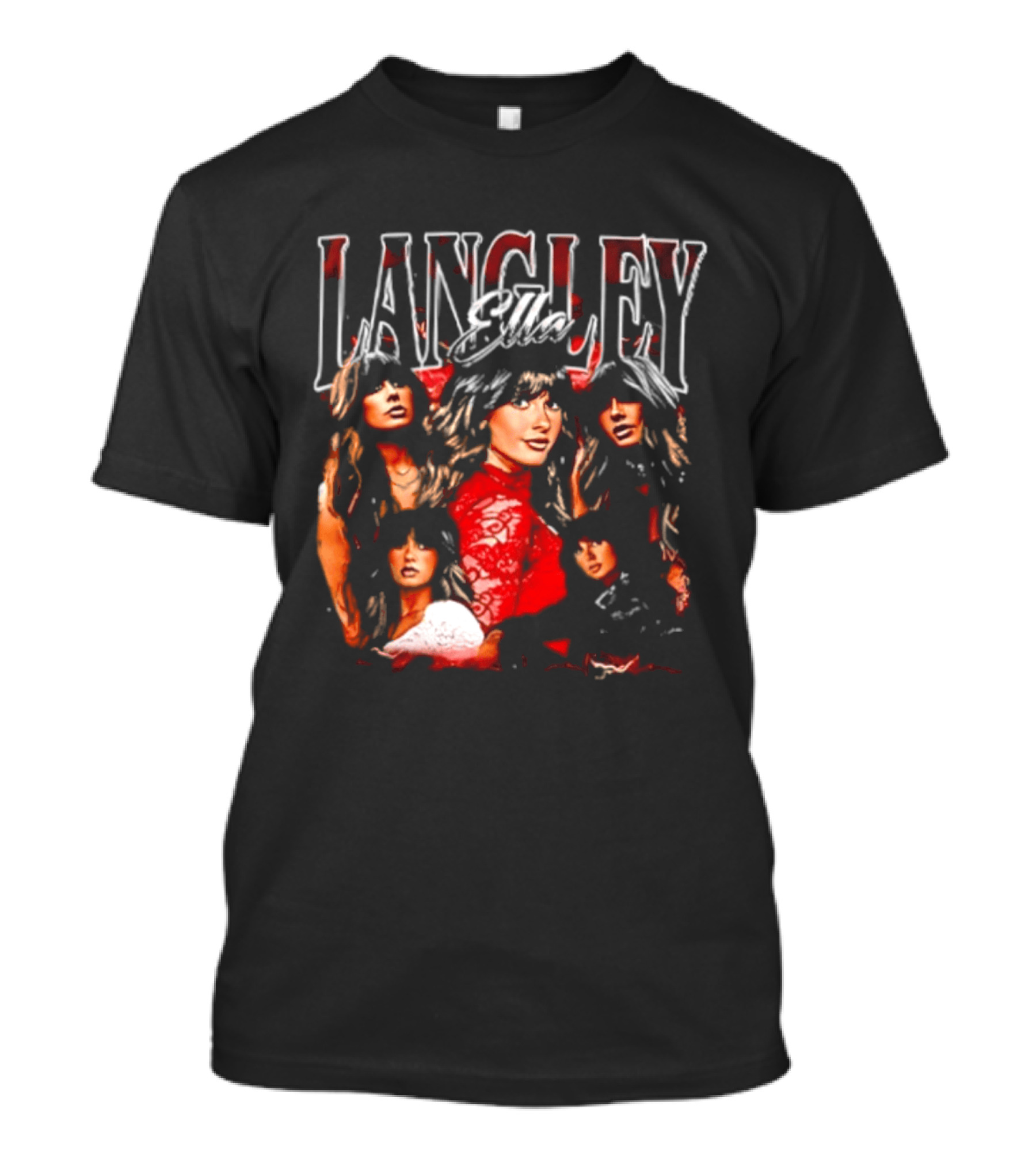Ella Langley 90s Bootleg Style Retro Portraits T-Shirt