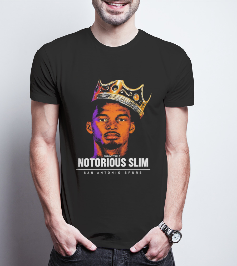 San Antonio Spurs Notorious Slim King Victor Wembanyama Basketball Star T-Shirt