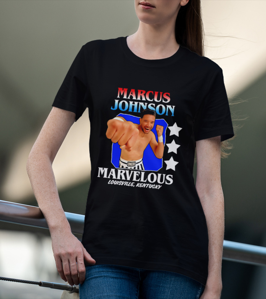 Marcus Johnson Marvelous Boxer Louisville Kentucky T-Shirt