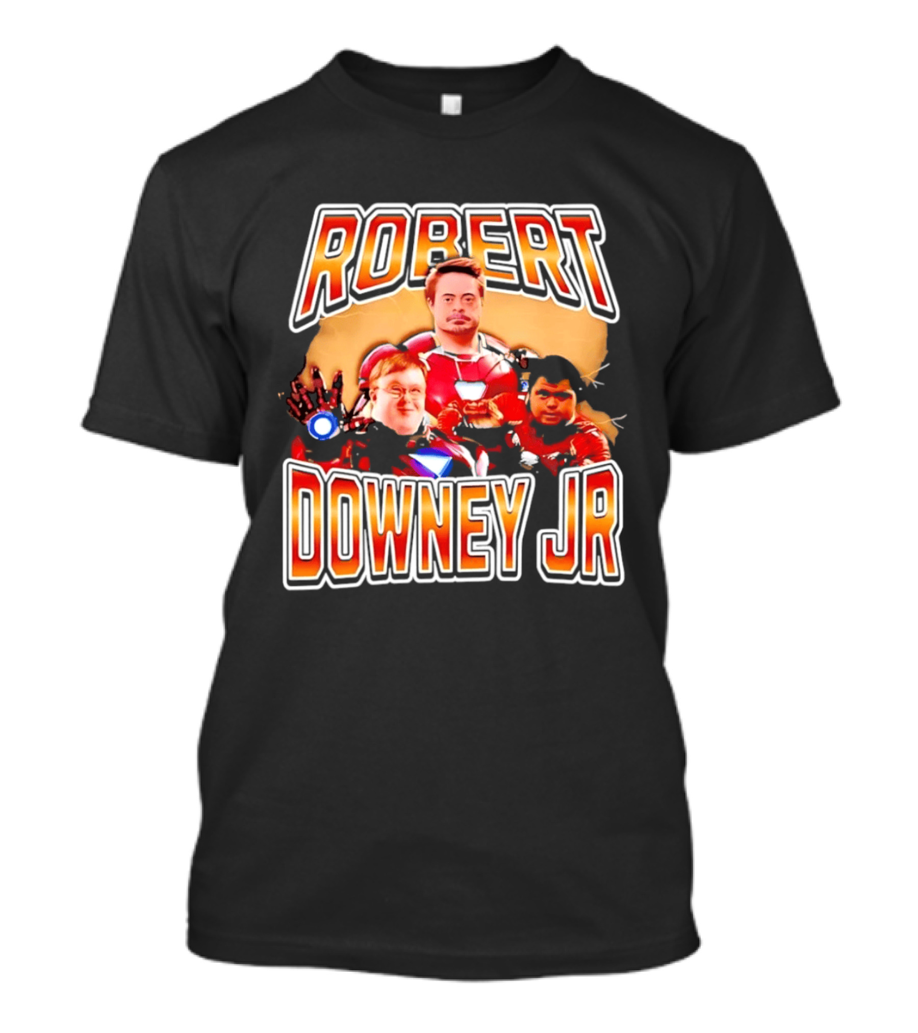 Robert Downey Jr Iron Man Mashup T-Shirt