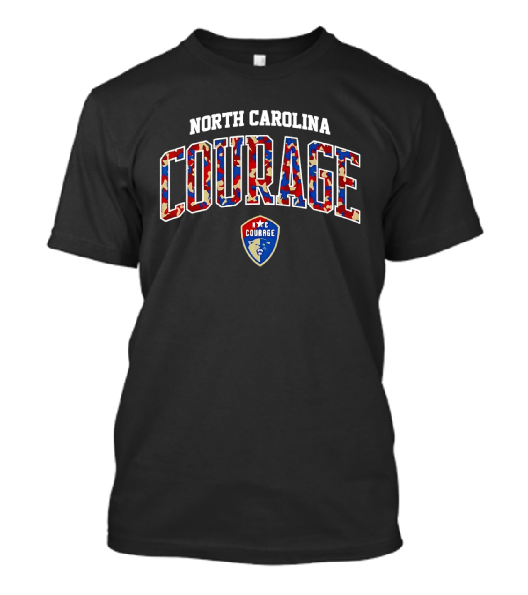 North Carolina Courage Camo Pattern Fan Gear T-Shirt