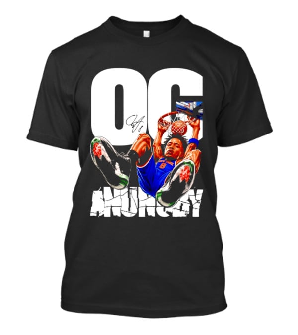 OG Anunoby Dunking New York Knicks Caricature T-Shirt