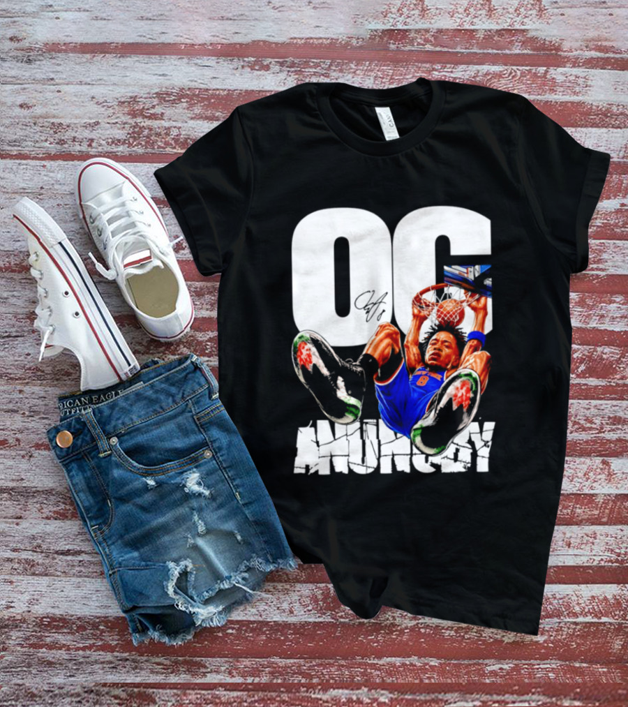 OG Anunoby Dunking New York Knicks Caricature T-Shirt