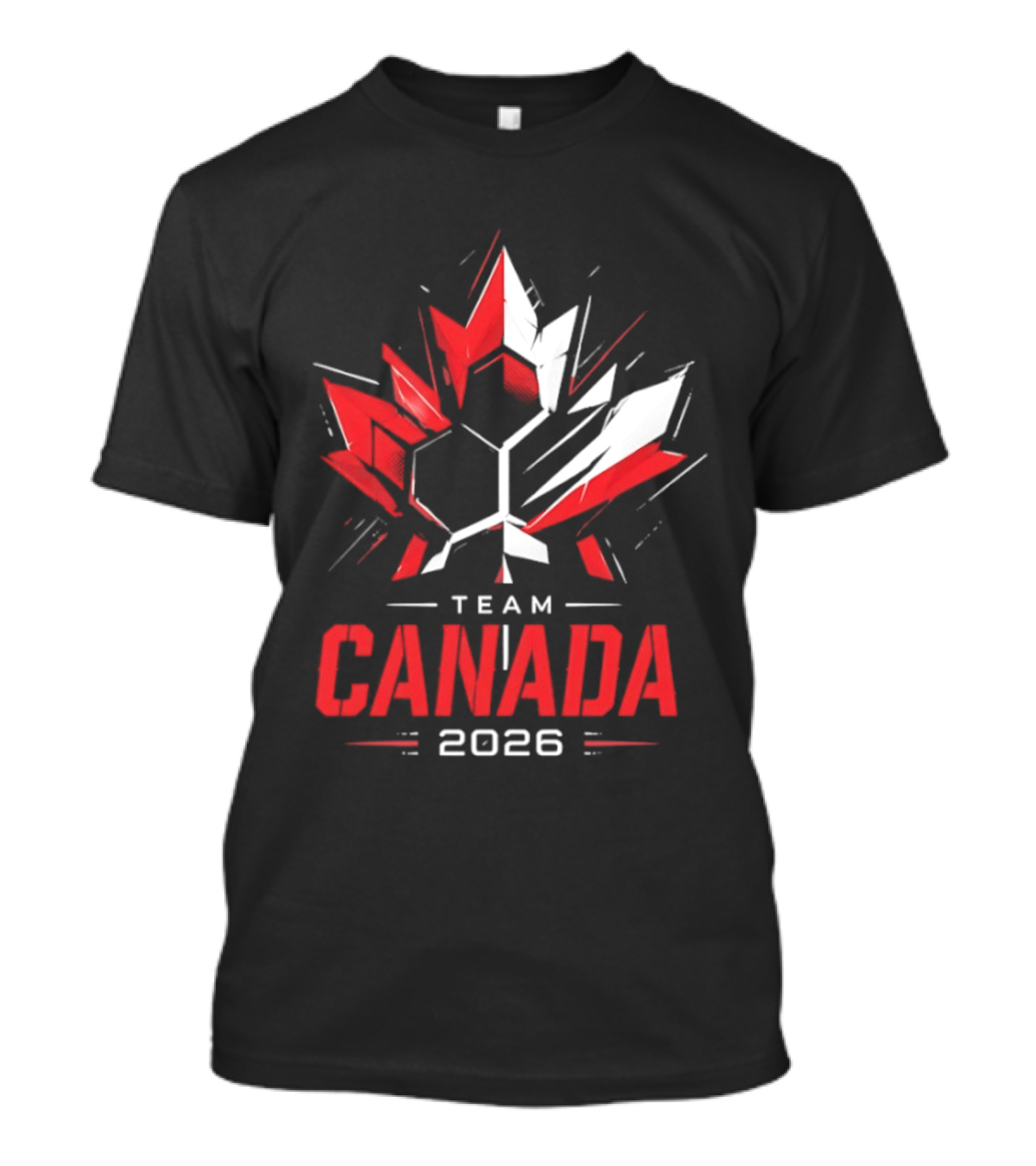 Team Canada 2026 Maple Leaf Geometric Sport Team Canada 2026 T-Shirt