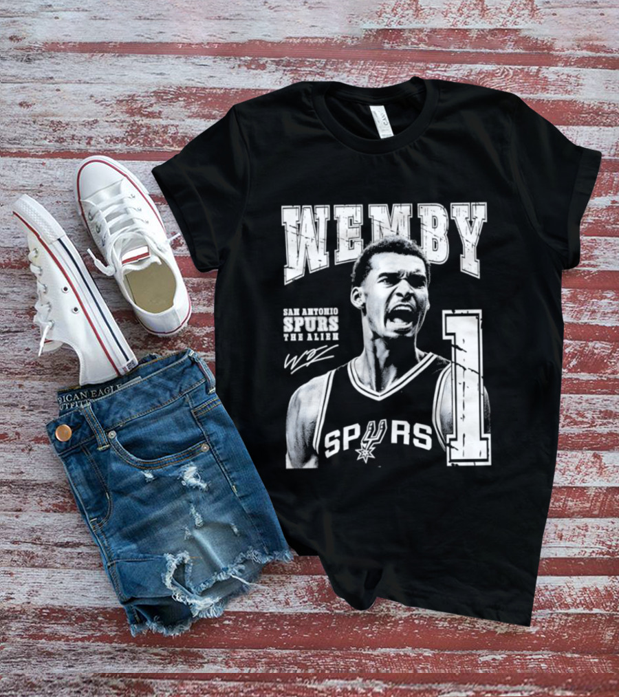 Wemby San Antonio Spurs The Alien 1 Victor Wembanyama Basketball T-Shirt