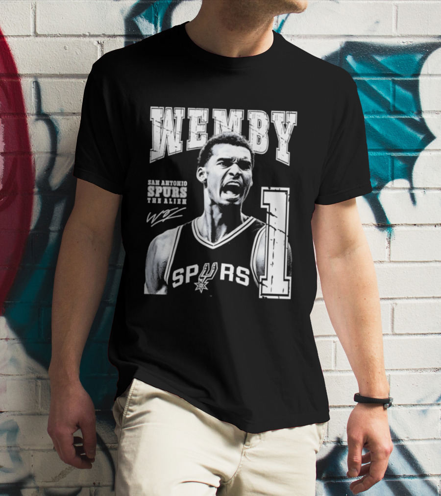 Wemby San Antonio Spurs The Alien 1 Victor Wembanyama Basketball T-Shirt