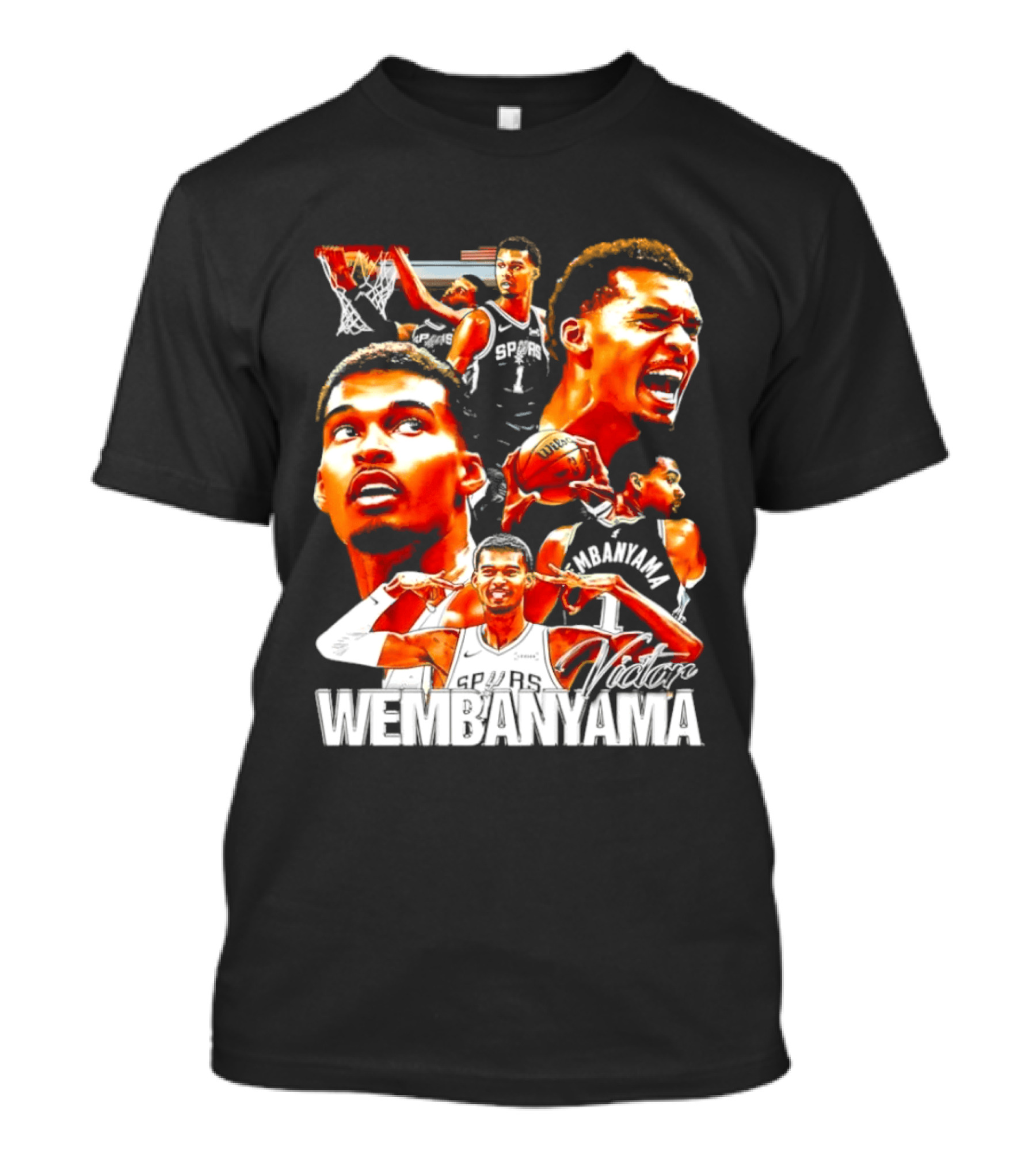 Victor Wembanyama Spurs Basketball Hero Collection T-Shirt