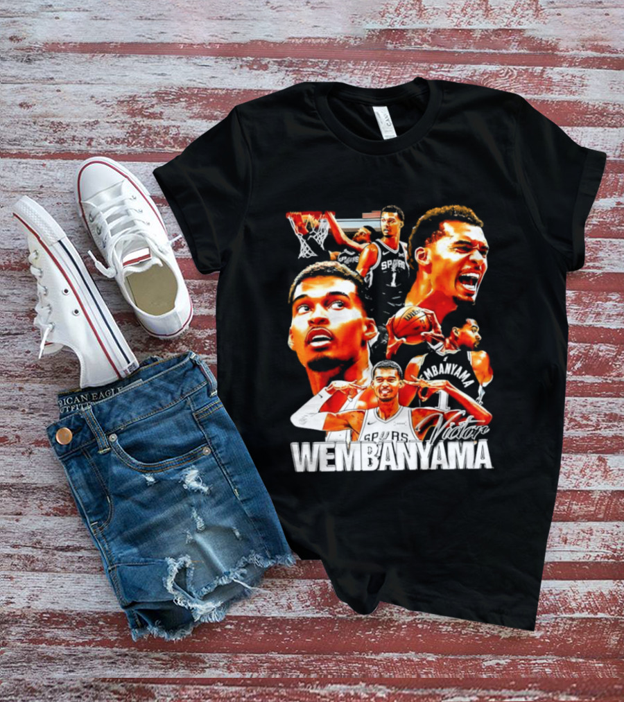 Victor Wembanyama Spurs Basketball Hero Collection T-Shirt