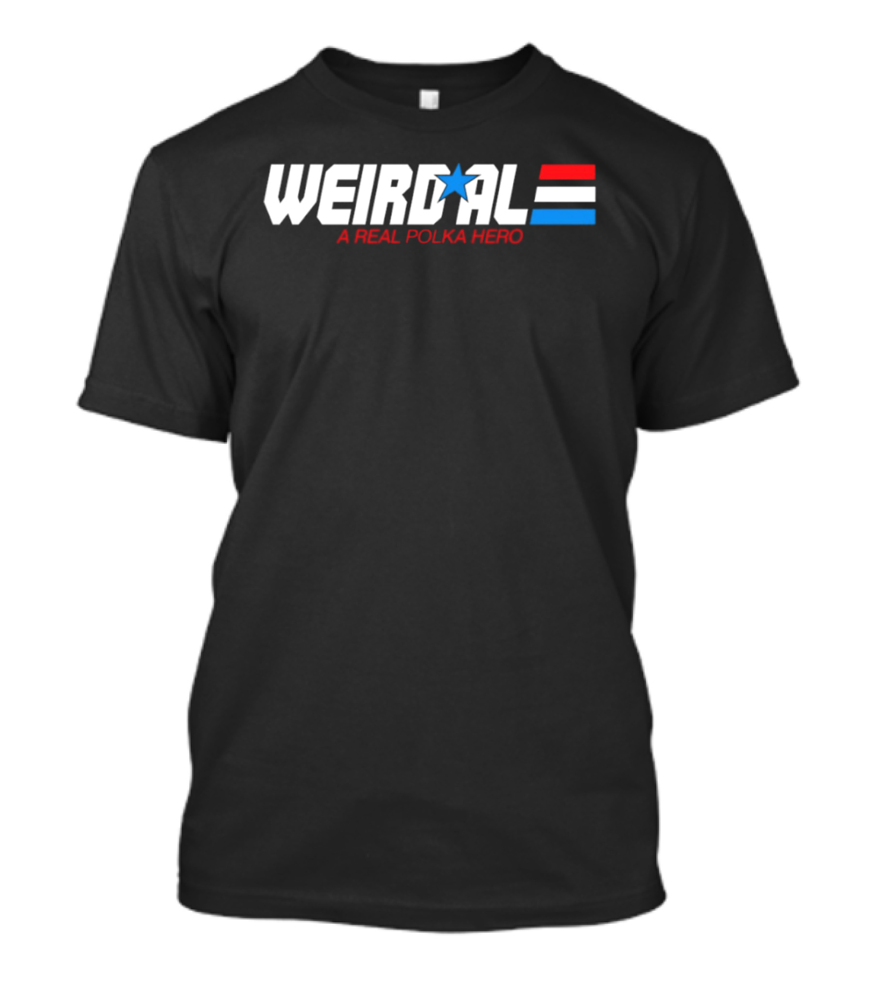 Weird Al Real Polka Hero Star Blue Red White T-Shirt